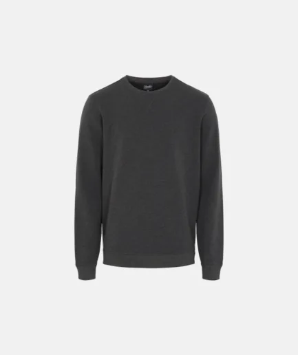 återvunnen Polyester Sweatshirt Grå Melange