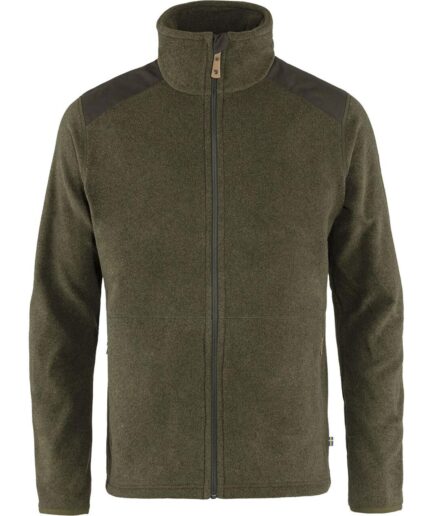 Fjällräven Mens Sten Fleece Grön Dark Olive633 Large