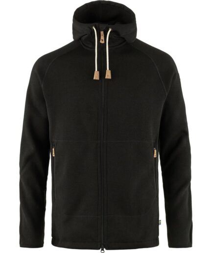 Fjällräven Mens övik Fleece Hoodie Svart Black550 X-large