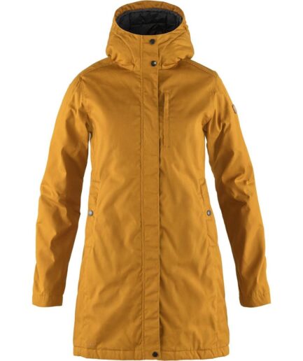 Fjällräven Womens Kiruna Padded Parka Brun Acorn166 Large
