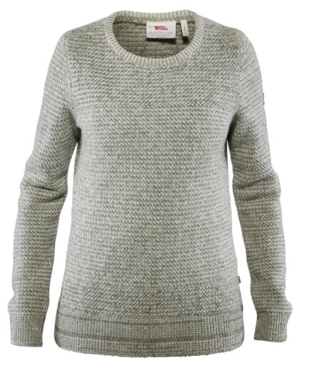Fjällräven Womens övik Structure Sweater Grå Egg Shell-grey111-020 Large