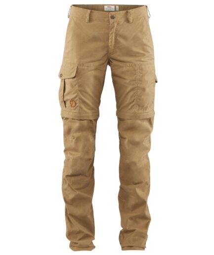 Fjällräven Womens Karla Pro Zip-off Trousers Brun Dark Sand227 48