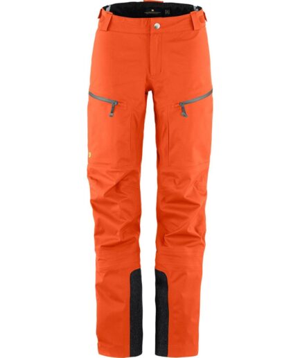 Fjällräven Womens Bergtagen Eco-shell Trousers Orange Hokkaido Orange208 48