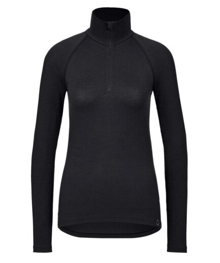 Frilufts Womens Ojobi Halfzip Longsleeve Svart Caviar Large