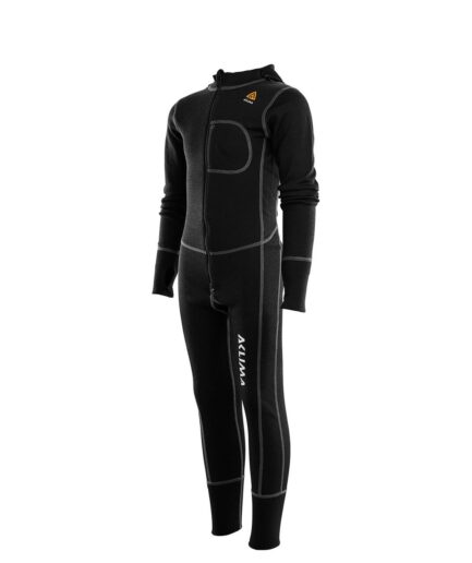 Aclima Kids Warmwool Overall Svart Jet Black 150 Cm