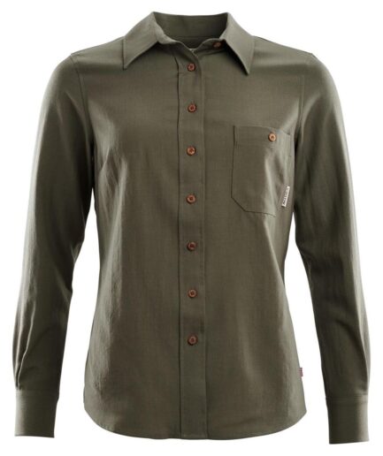 Aclima Womens Leisurewool Woven Shirt Grön Ranger Green Xx-large