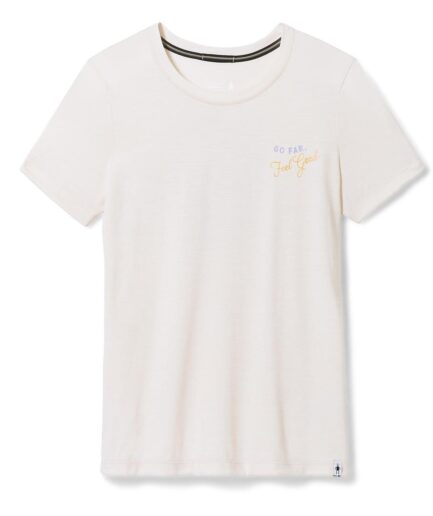Smartwool Womens Denver Skyline Graphic Ss Tee Beige Almond Heather X-large