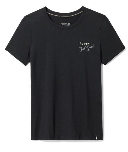 Smartwool Womens Denver Skyline Graphic Ss Tee Svart Black Large
