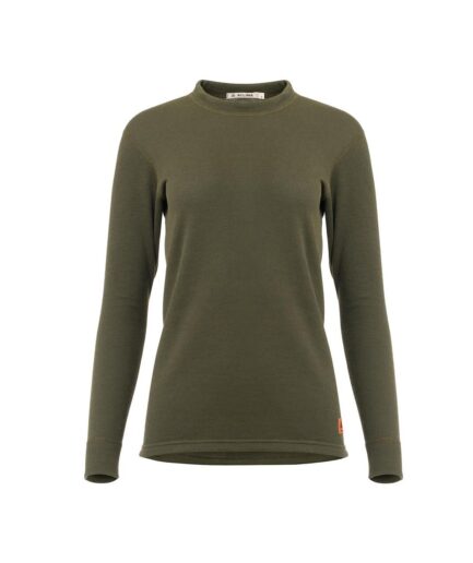 Aclima Womens Woolterry Crew Neck Grön Olive Night Xxx-large
